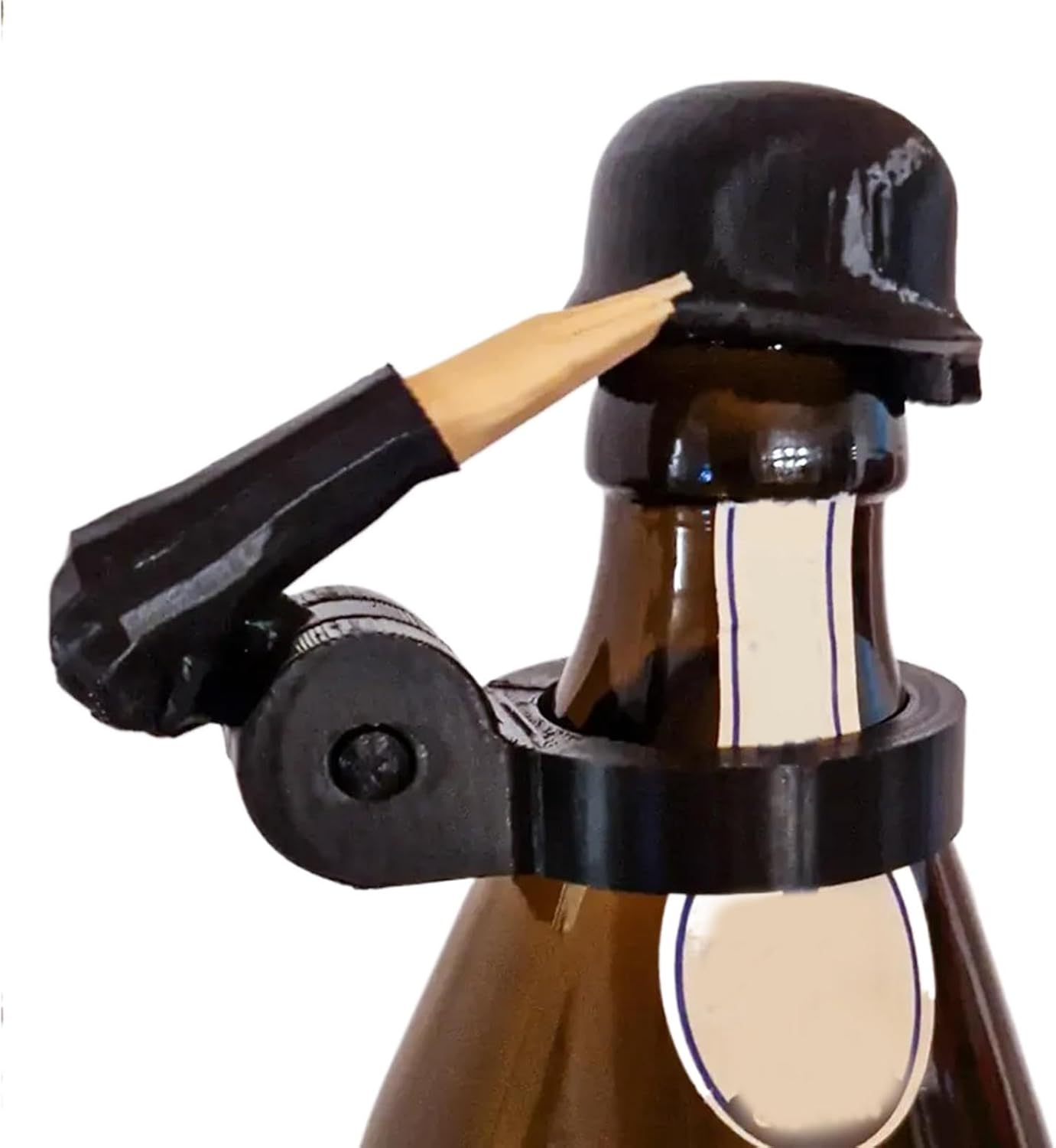 Soldier Salute Themed Reusable Beer Bottle Helmet