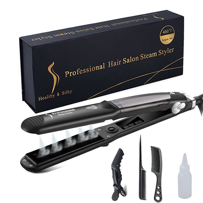 Ceramic Hair Steam Straightener
