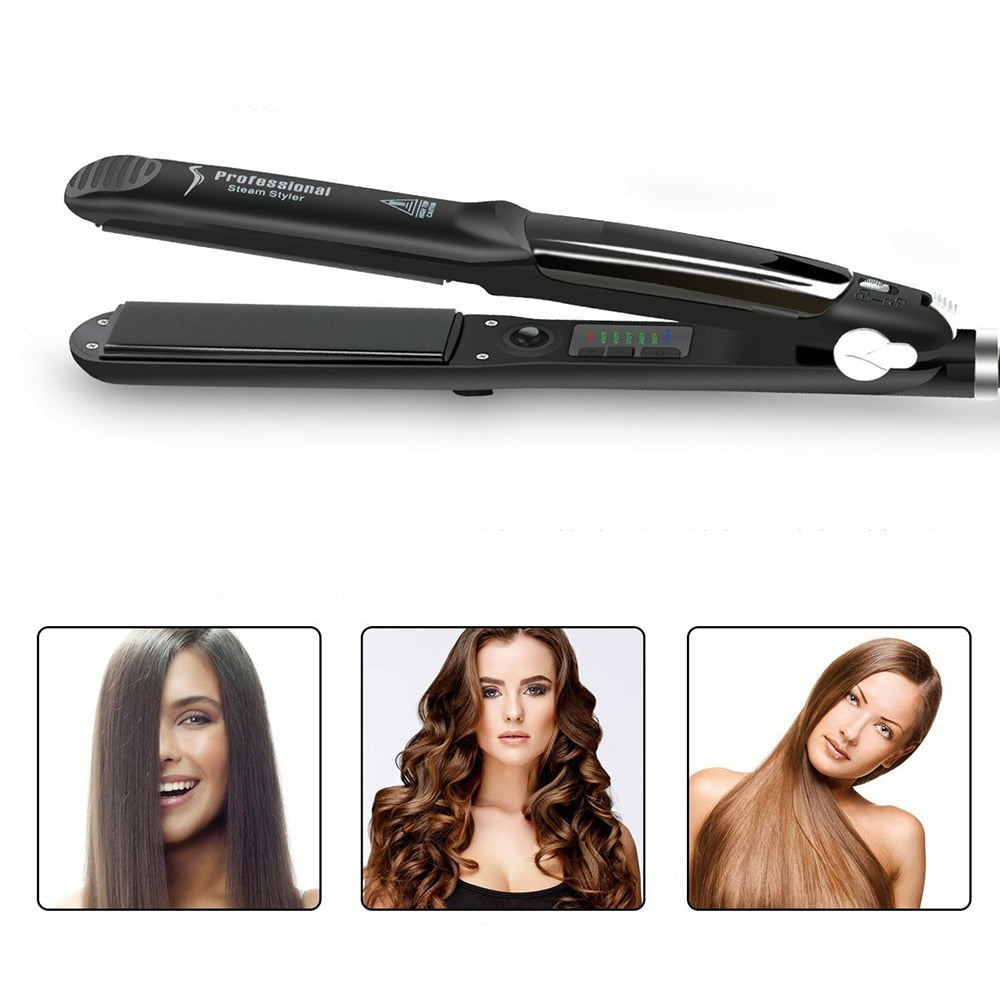 Ceramic Hair Steam Straightener