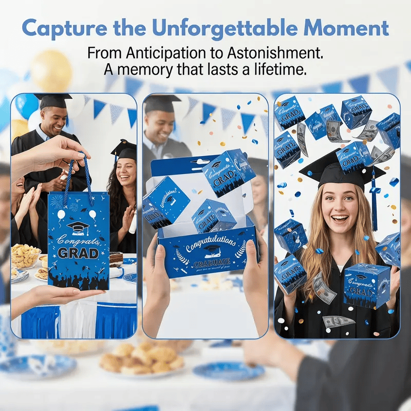 Graduation Surprise Pop‑Up Gift Box