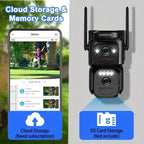 Solar WiFi Security Camera – 360° View, 10x Zoom, Night Vision & Motion Detection