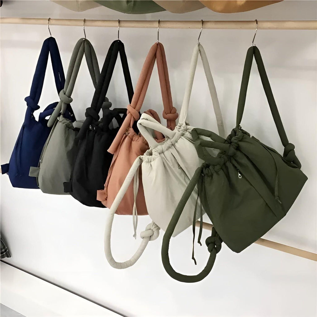 Puffy Quilted Backpack Bag