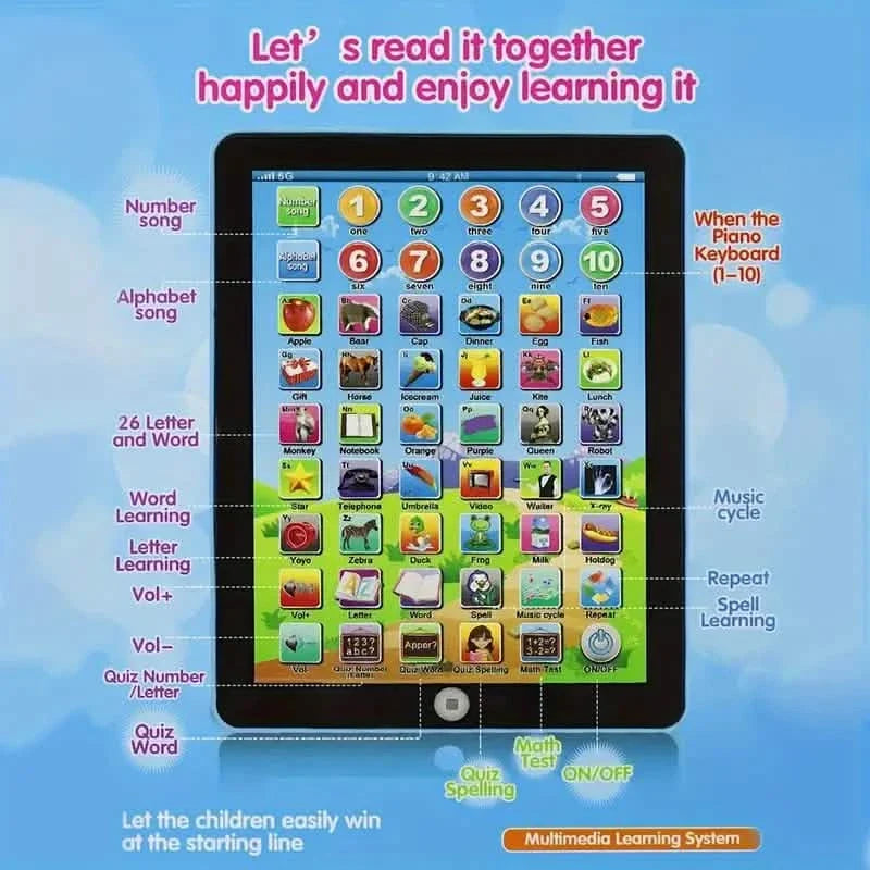 Children's Early Childhood Educational Toys English Tablet
