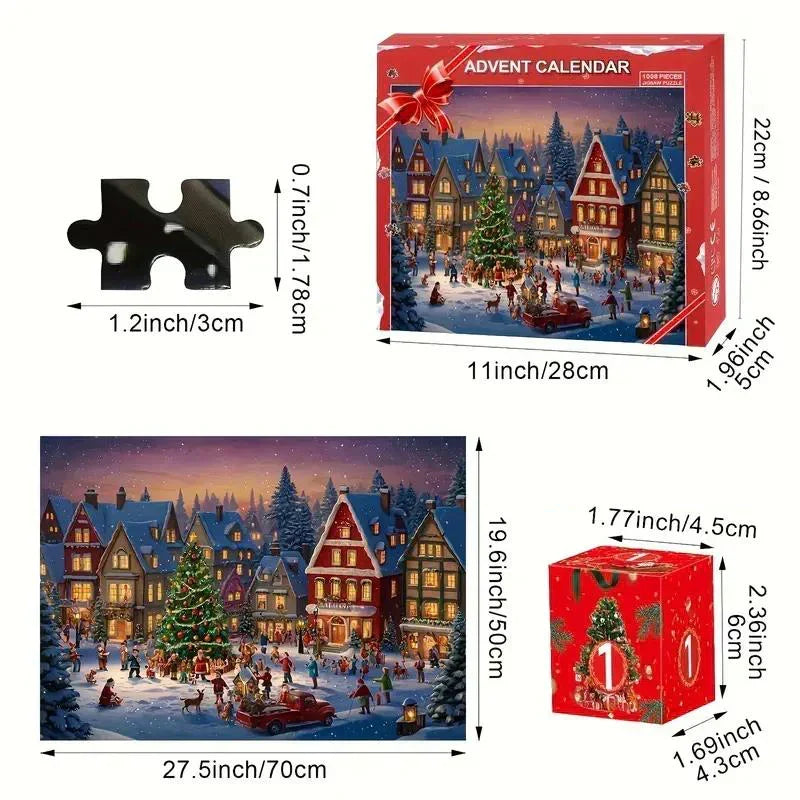 Christmas Countdown Puzzle Surprise Box – 24 Days Filled with Magic & Creativity