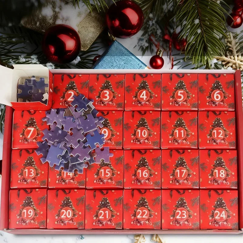 Christmas Countdown Puzzle Surprise Box – 24 Days Filled with Magic & Creativity