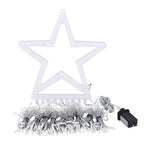 Christmas Hanging Waterfall String Light with Topper Star