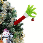 Christmas Poseable Bendable Grinch Furry Elf Decorations