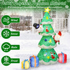 Christmas Tree Inflatable Decoration with LED Light Built-in Air Blower