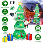 Christmas Tree Inflatable Decoration with LED Light Built-in Air Blower