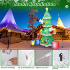 Christmas Tree Inflatable Decoration with LED Light Built-in Air Blower