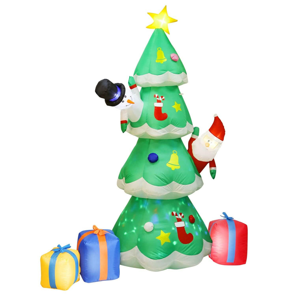 Christmas Tree Inflatable Decoration with LED Light Built-in Air Blower