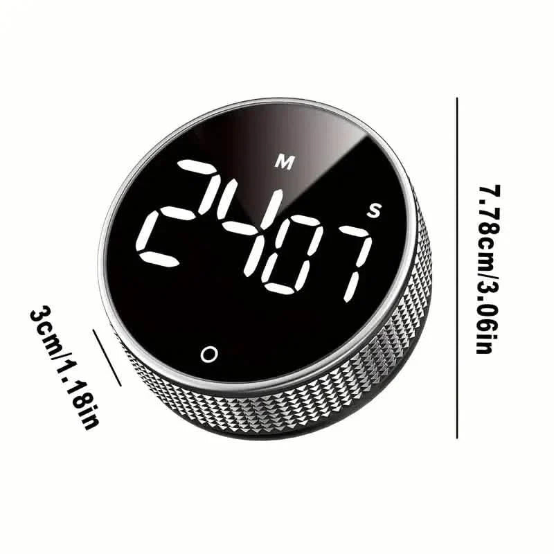 Circular Kitchen Timer - Battery Powered, ABS Material, ≤36V Operating Voltage, 0.01 Accuracy, No Laser Function