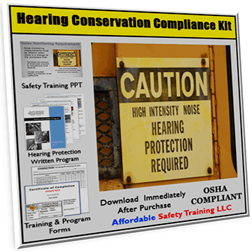 Hearing Conservation Safety Training Compliance Kit