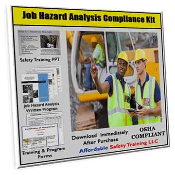 Job Hazard Analysis Safety Training Compliance Kit