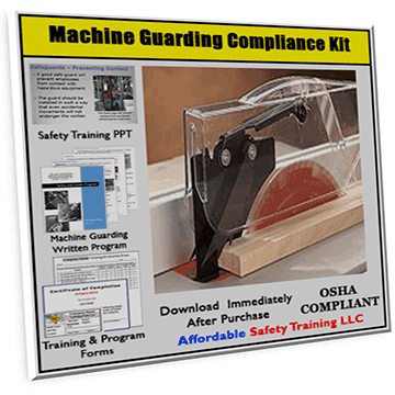 Machine Guarding Safety Training Compliance Kit