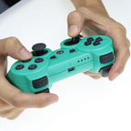 Classic Blue Bluetooth Wireless Joystick Gamepad Controller Compatible With PC Monitor Laptop