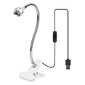 Clip On Reading Light USB Desk Clamp Lamp Flexible Gooseneck