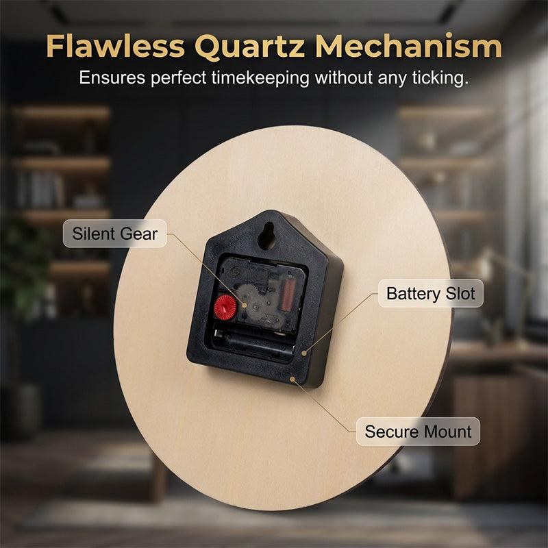 Silent Wall Clock with Mosque Panorama Design