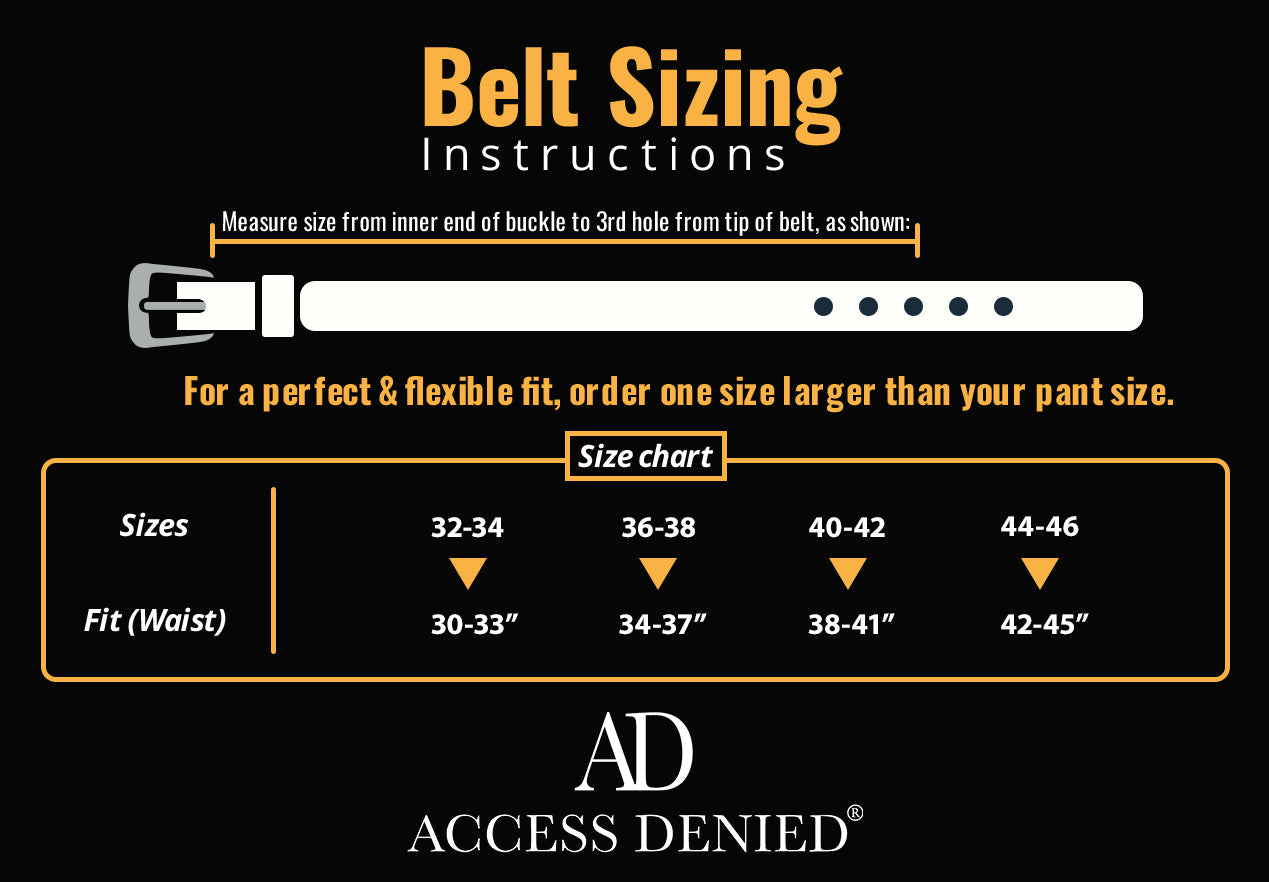 Genuine Split Leather Belt for Men – Brushed Buckle, 1.3" Strap