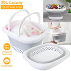 Collapsible Laundry Basket with Comfort Handle