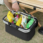 Collapsible Insulated Picnic Tote with Leakproof Liner