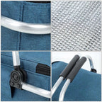 Collapsible Insulated Picnic Tote with Leakproof Liner