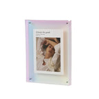 Vibrant acrylic frame for colorful photo displays