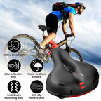 Comfortable Bike Seat Water Resistant MTB Bicycle Padded Saddle