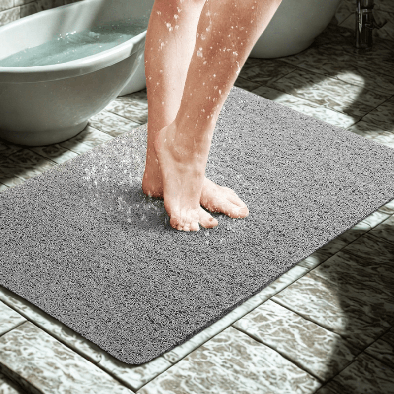 Secure Grip Shower Mat with Advanced Water Drainage