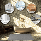 Secure Grip Shower Mat with Advanced Water Drainage