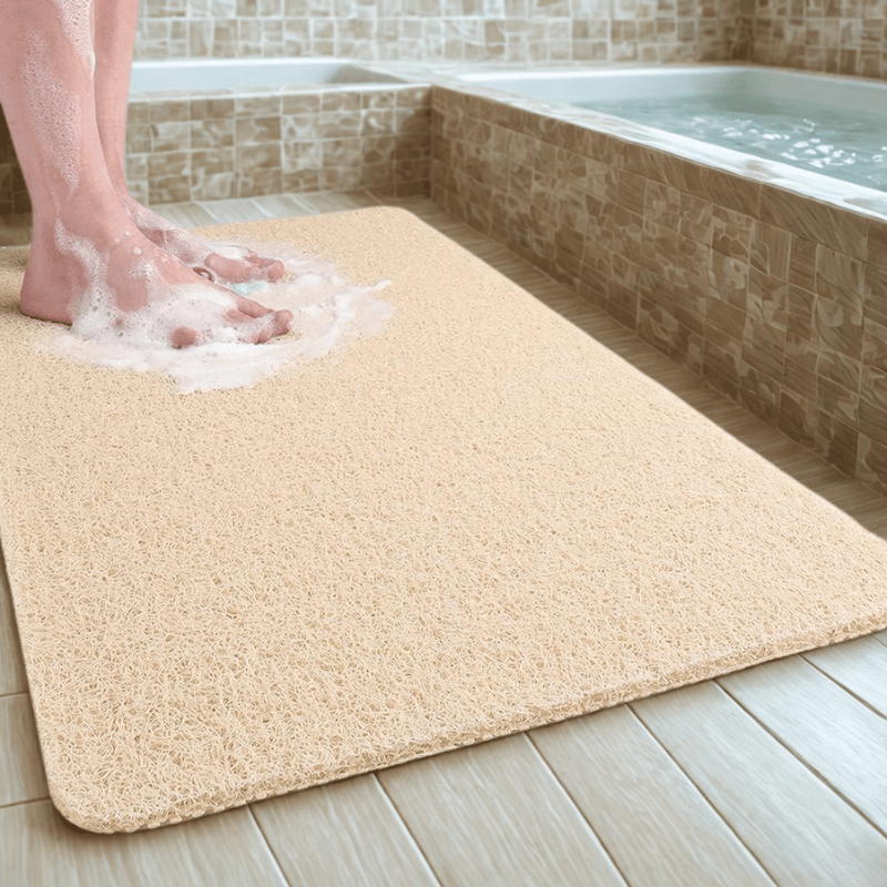 Secure Grip Shower Mat with Advanced Water Drainage