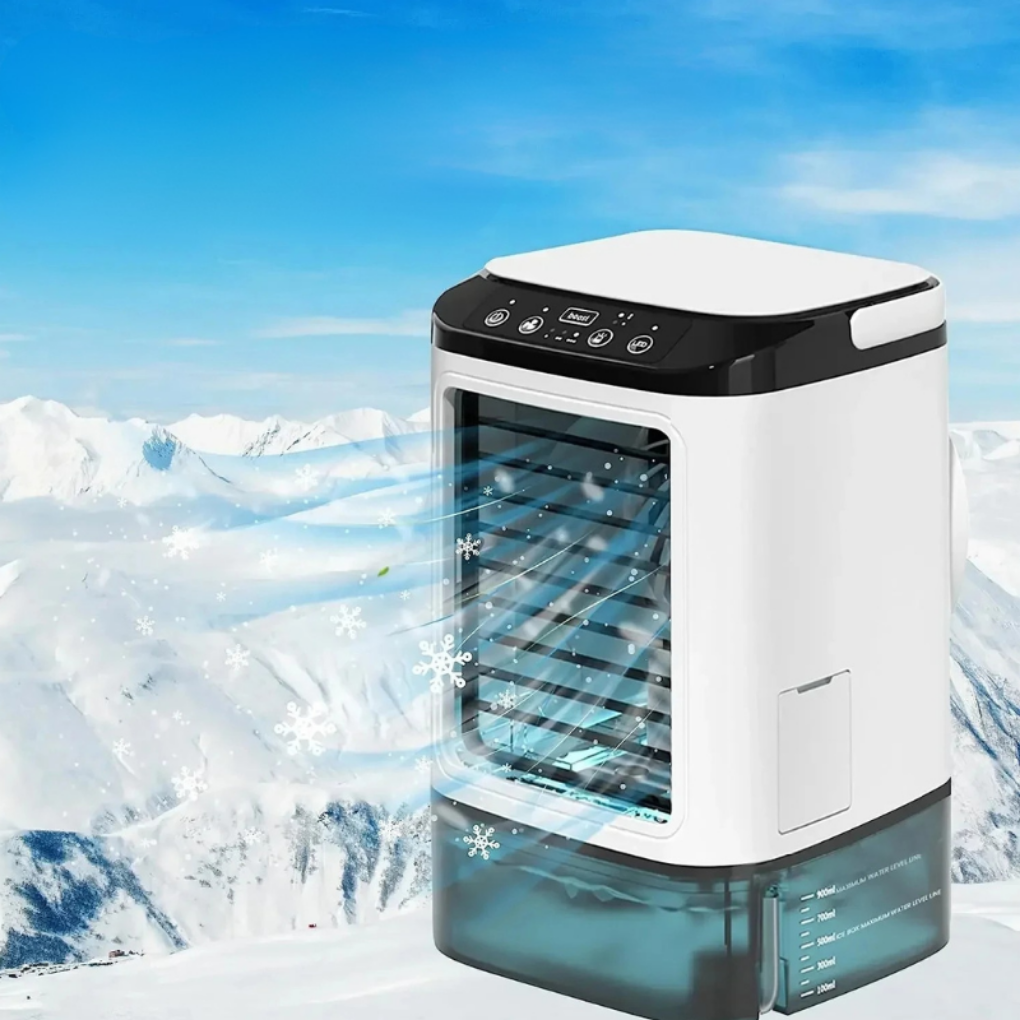 Compact Cooling Fan with Humidifier