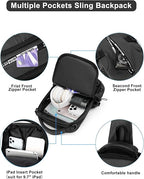 Compact Crossbody Sling Backpack - UrbanLite
