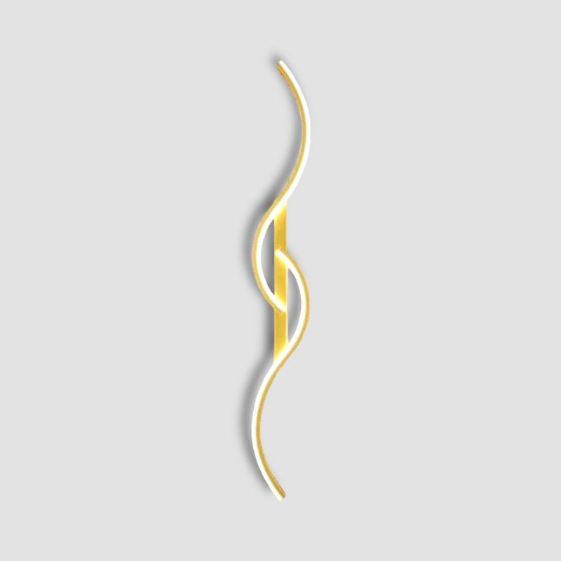 Modern LED Wall Light Fixture - Elegant Swirl Design