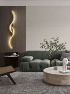 Modern LED Wall Light Fixture - Elegant Swirl Design