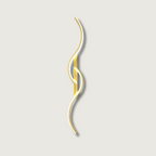 Modern LED Wall Light Fixture - Elegant Swirl Design