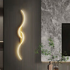 Modern LED Wall Light Fixture - Elegant Swirl Design