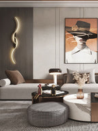 Modern LED Wall Light Fixture - Elegant Swirl Design