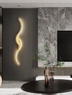Modern LED Wall Light Fixture - Elegant Swirl Design