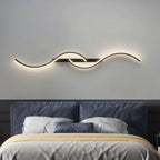 Modern LED Wall Light Fixture - Elegant Swirl Design