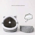 Contemporary Polyester Fiber Cat Bed