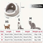 Contemporary Polyester Fiber Cat Bed