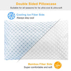 Cooling Memory Foam Pillow Ventilated with Cooling Gel Infused Memory Foam