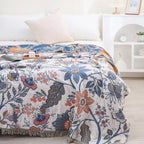 Cooling Sofa Throw Blanket Floral Boho
