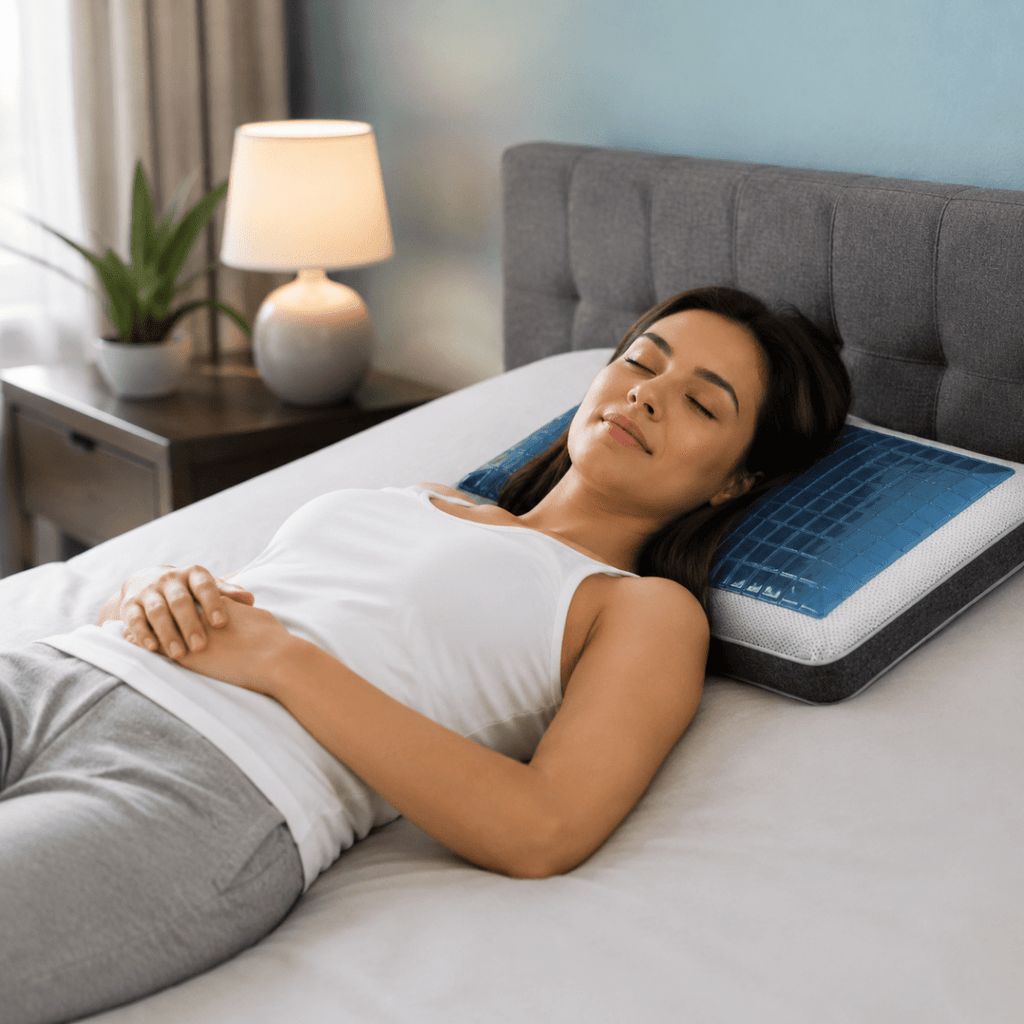 COOLREST – Ergonomic Gel Cooling Pillow for Restful Sleep Comfort