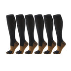 Copper Compression Socks 20-30mmHg Graduated Support L/XL for Men and Women