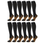 Copper Compression Socks 20-30mmHg Graduated Support L/XL for Men and Women