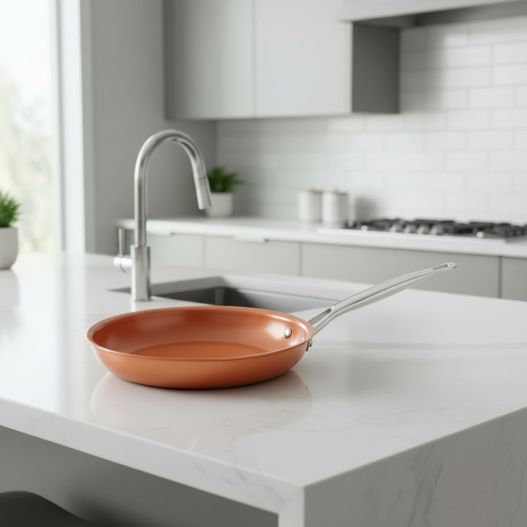 Copper Cookware - Non-stick pan with even heat