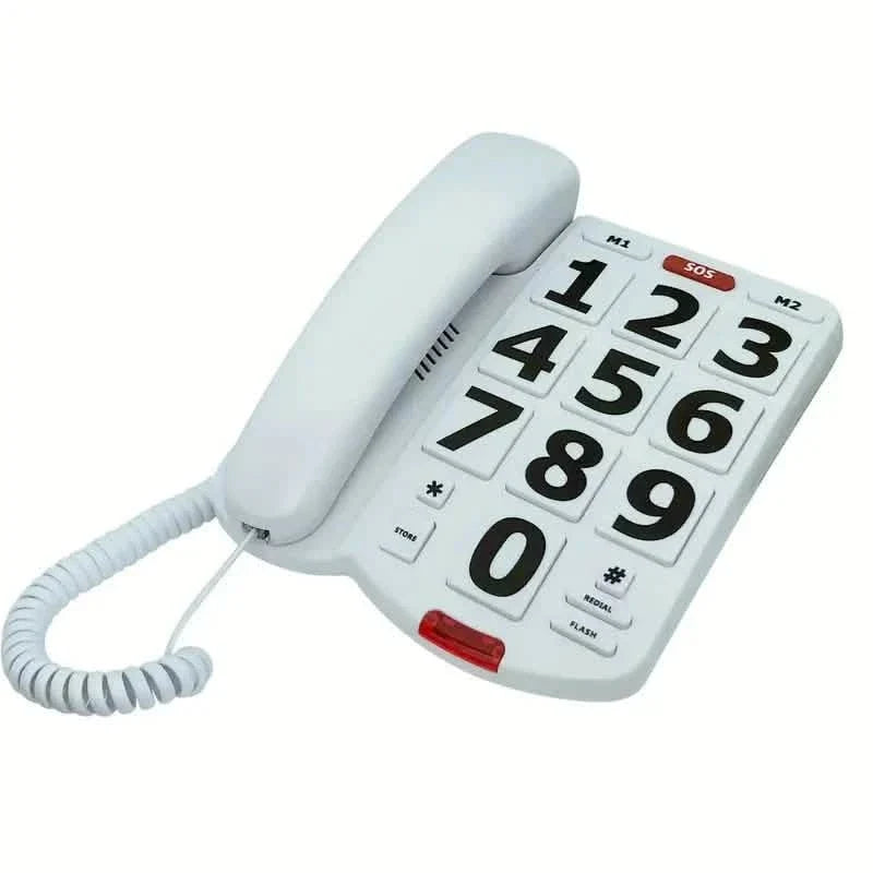 Corded Landline Telephone with Big Buttons for Seniors Home Phone