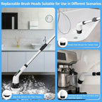 Cordless Electric Dual Adjustable Speed Spin Scrubber